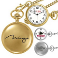 Gold or Silver Pocket Watch w/ Chain